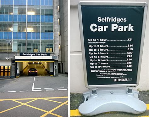 selfridges car park prices.